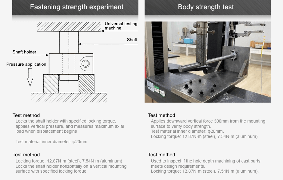 fastening strength experiment body strength test