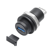 USB 3.0 (2.0 Compatible) Adapters with Cable, IP65 Panel Mounting