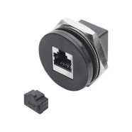 CAT5e/CAT6 Universal Network Adapters With Hexagon Nut, Panel Mounting