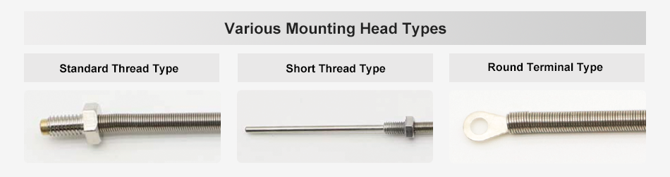 Standard screw type, short screw type, round terminal type