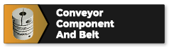 Conveyor component and belt